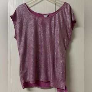 Candie’s Pink Shimmer Top Size L